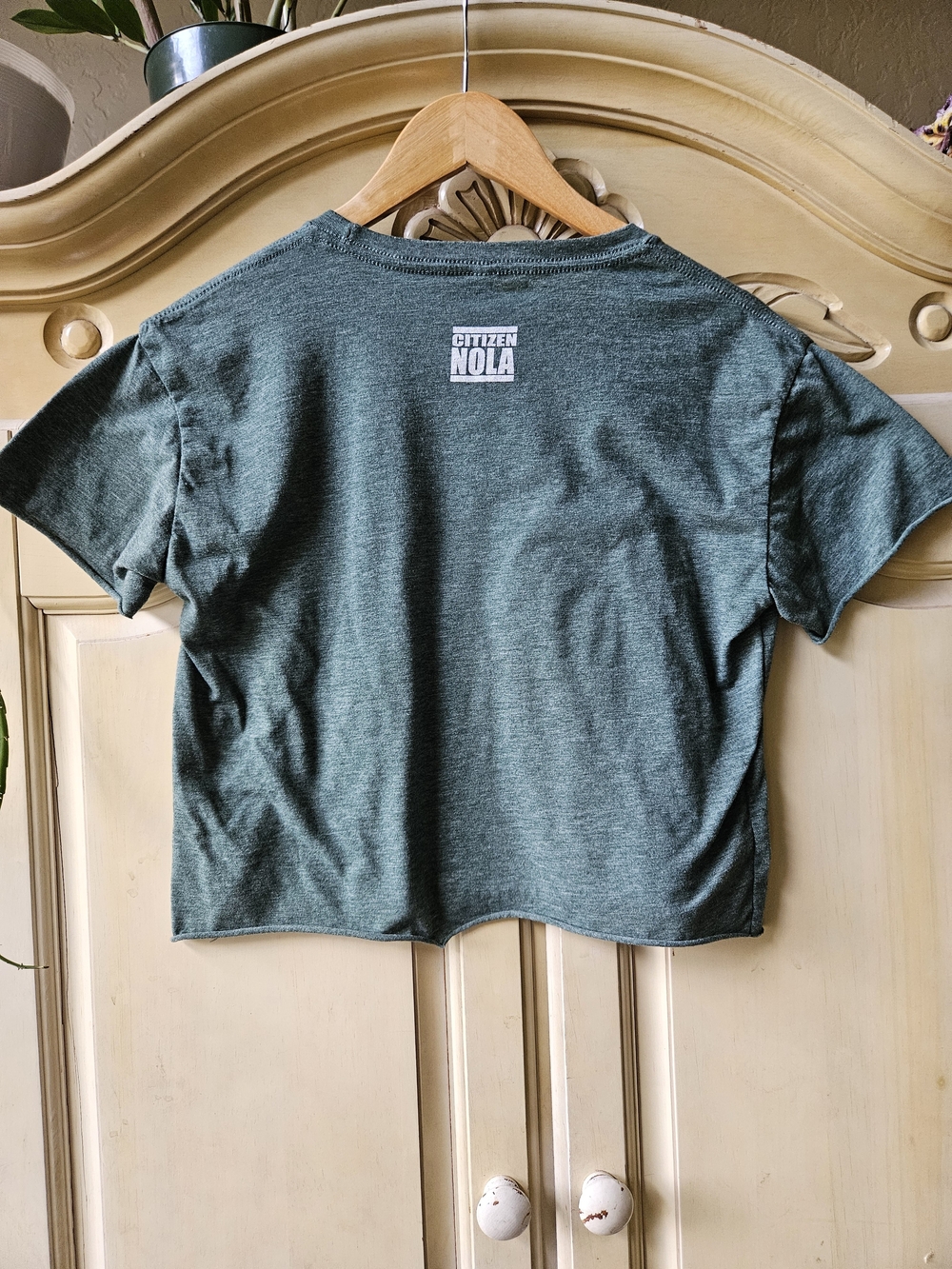 Citizen Green Graphic Crop Tee with Beignets Bubble - Picture 3 of 5
